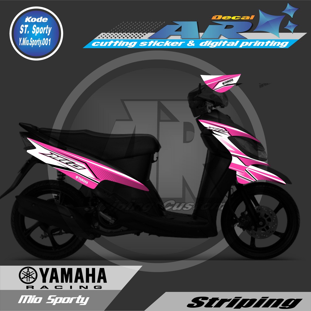 STRIPING MIO SPORTY SMILE STIKER MOTOR MIO SPORTY SMILE STIKER MIO SPORTY SMILE 01 Shopee Indonesia