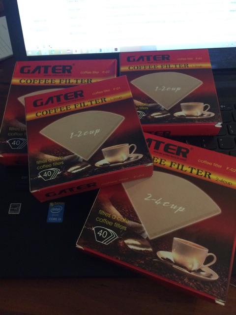 1-2 2-4 Cup Coffee Filter Gater Paper Kertas Filter