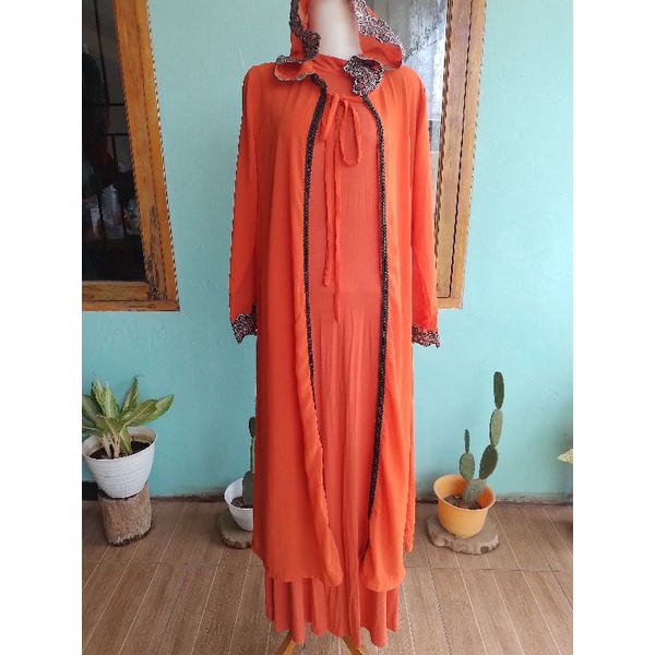gamis wanita inner + outer preloved