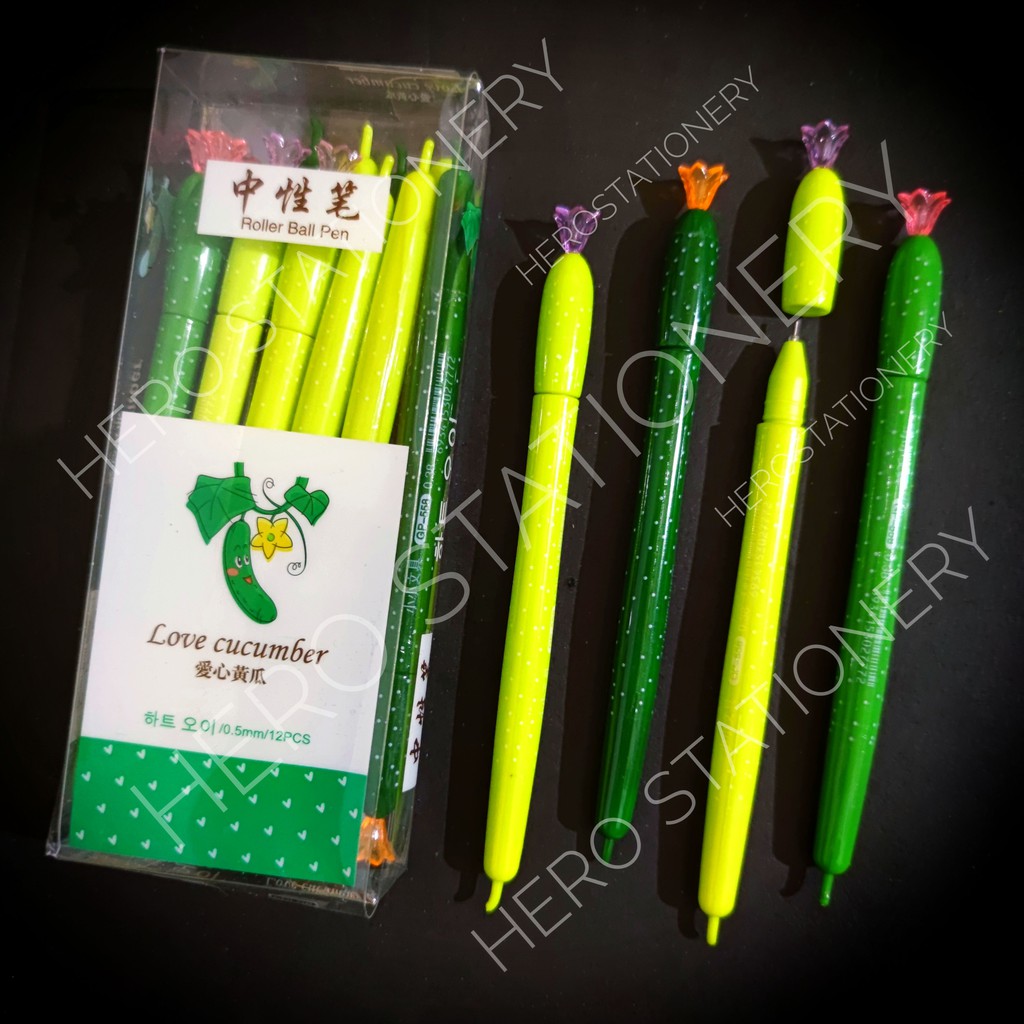 

Pena gel timun cucumber pen GP-558 . 12 unit