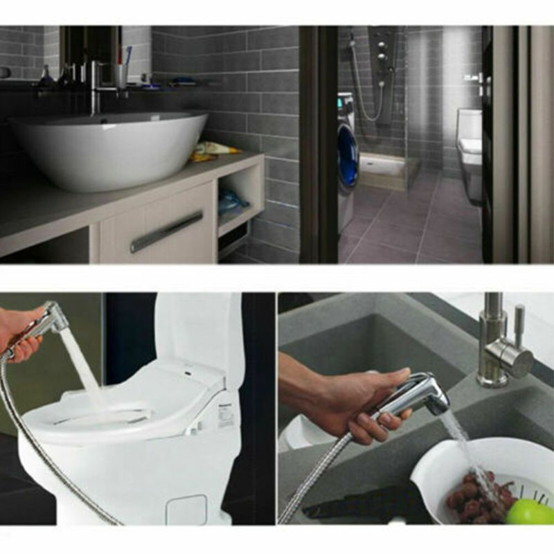 Gro Kepala Shower Genggam Bahan Stainless Steel Untuk Kamar Mandi