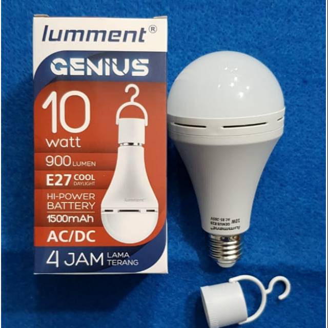 LAMPU LED LUMMENT GENIUS 10 WATT 10W / LAMPU EMERGENCY LUMMENT GENIUS 10 WATT 10W
