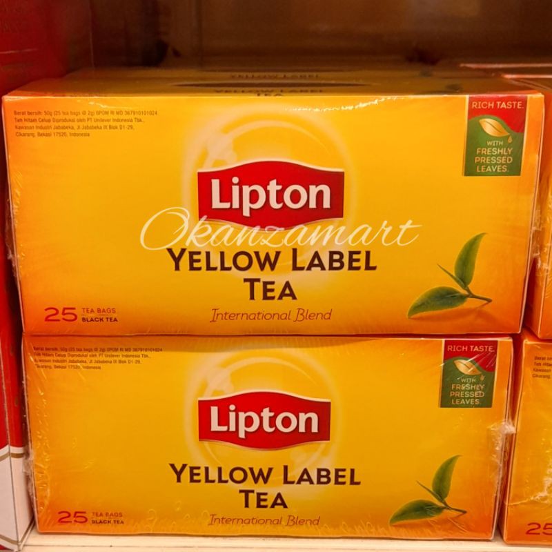 

Lipton Tea/Teh Yellow Label International Blend Isi 25x2gr