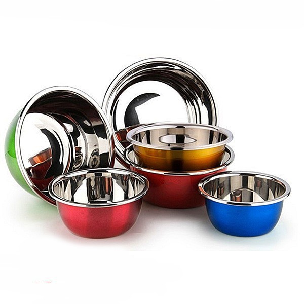 3 PCS SET STAINLESS STEEL BOWL - 22 24 28 CM STAINLESS SERBAGUNA