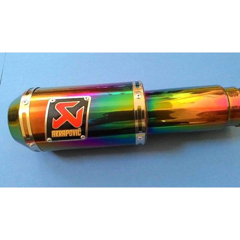 SILINCER KNALPOT AKRAPOVIC GP RAINBOW