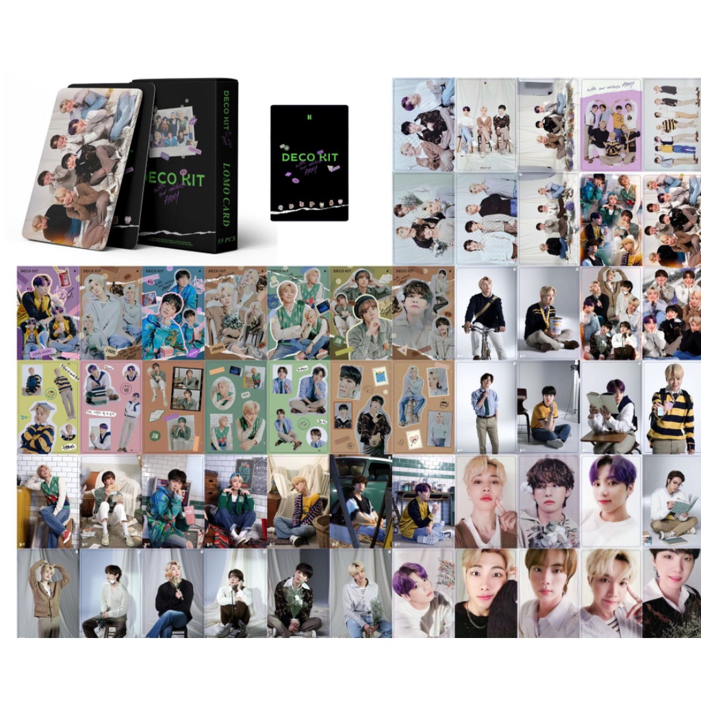 55pcs Kartu Pos Lomo BTS