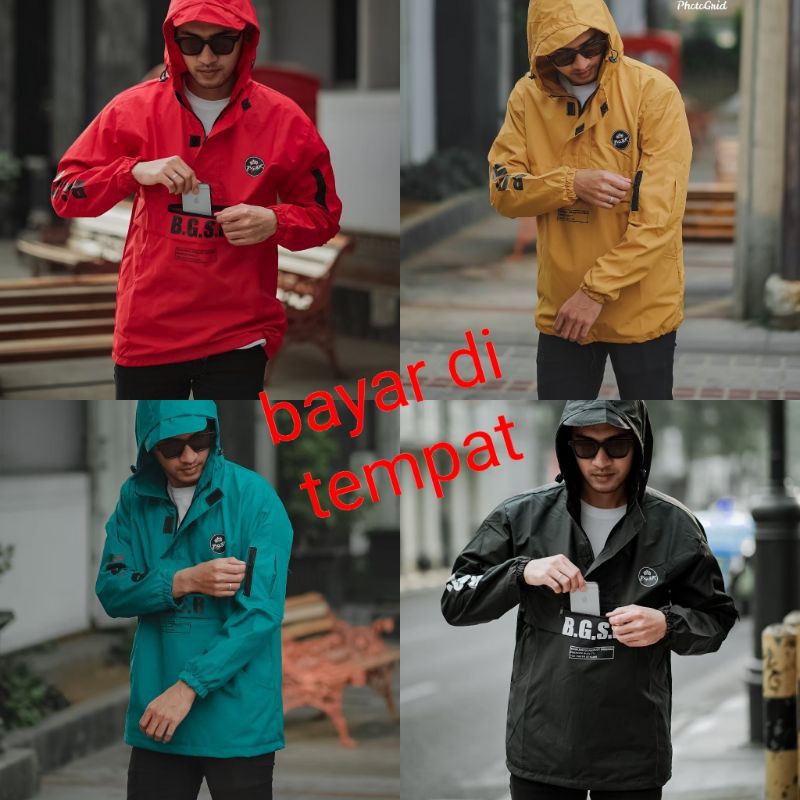 JAKET CAGOULE ORIGINAL BGSR | JAKET CAGOULE | JAKET TASLAN | JAKET