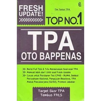 Buku Fresh Update Top No.1 TPA Oto BAPPENAS oleh Tim Tentor TPA - ORIGINAL