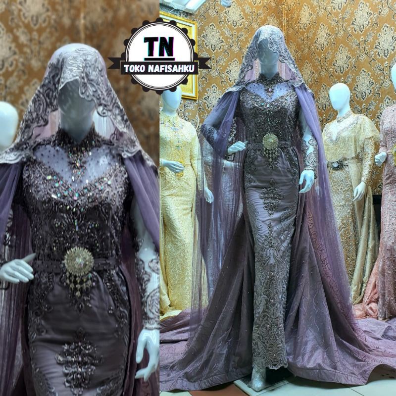 GAUN PENGANTIN SLIM MEWAH | GAUN PENGANTIN SLIM FULL PAYET | BAJU PENGANTIN MODERN | WEDDING DRESS