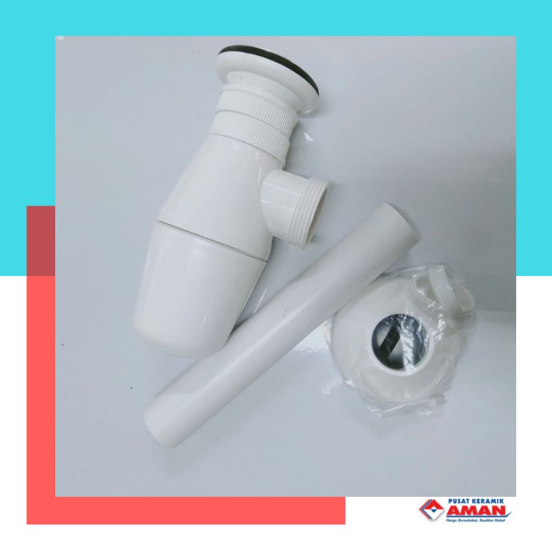 SIFON WASTAFEL PVC MURAH/AFUR WASTAFEL SAKURA