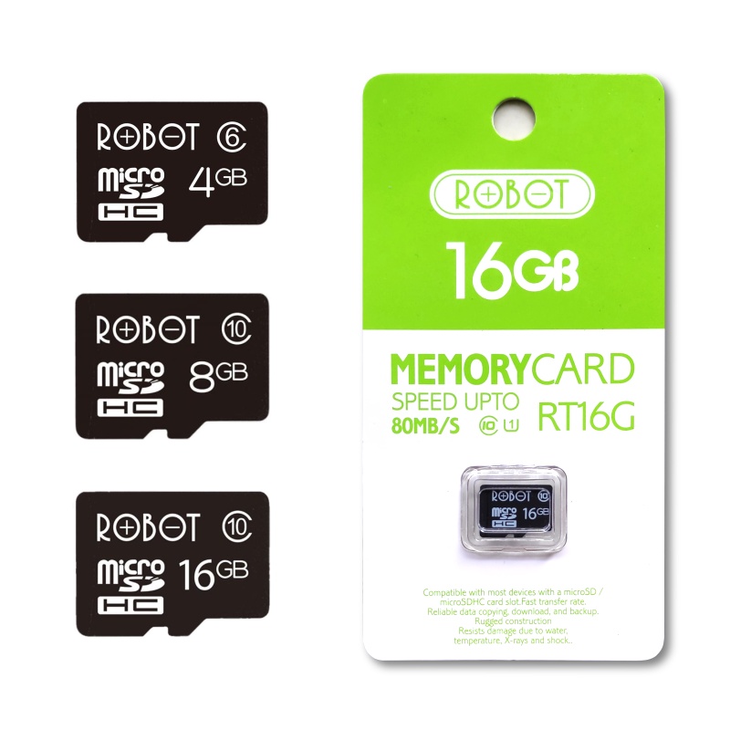 ROBOT Micro SD 8 GB & 16 GB | Memory Card