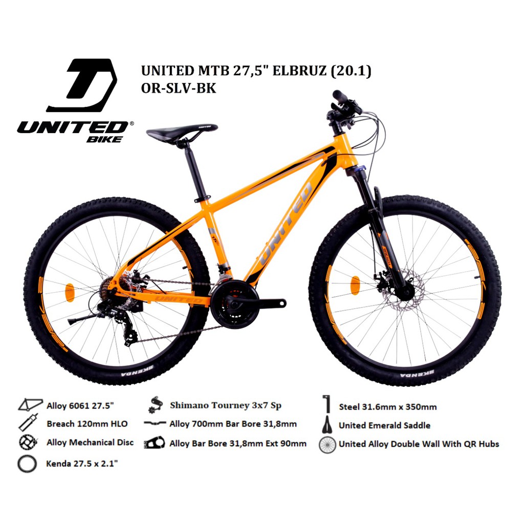 Sepeda MTB 27,5" United Elbruz