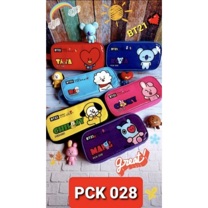 Kotak Pensil KAIN/PENCIL CASE PVC/tempat pensil-2