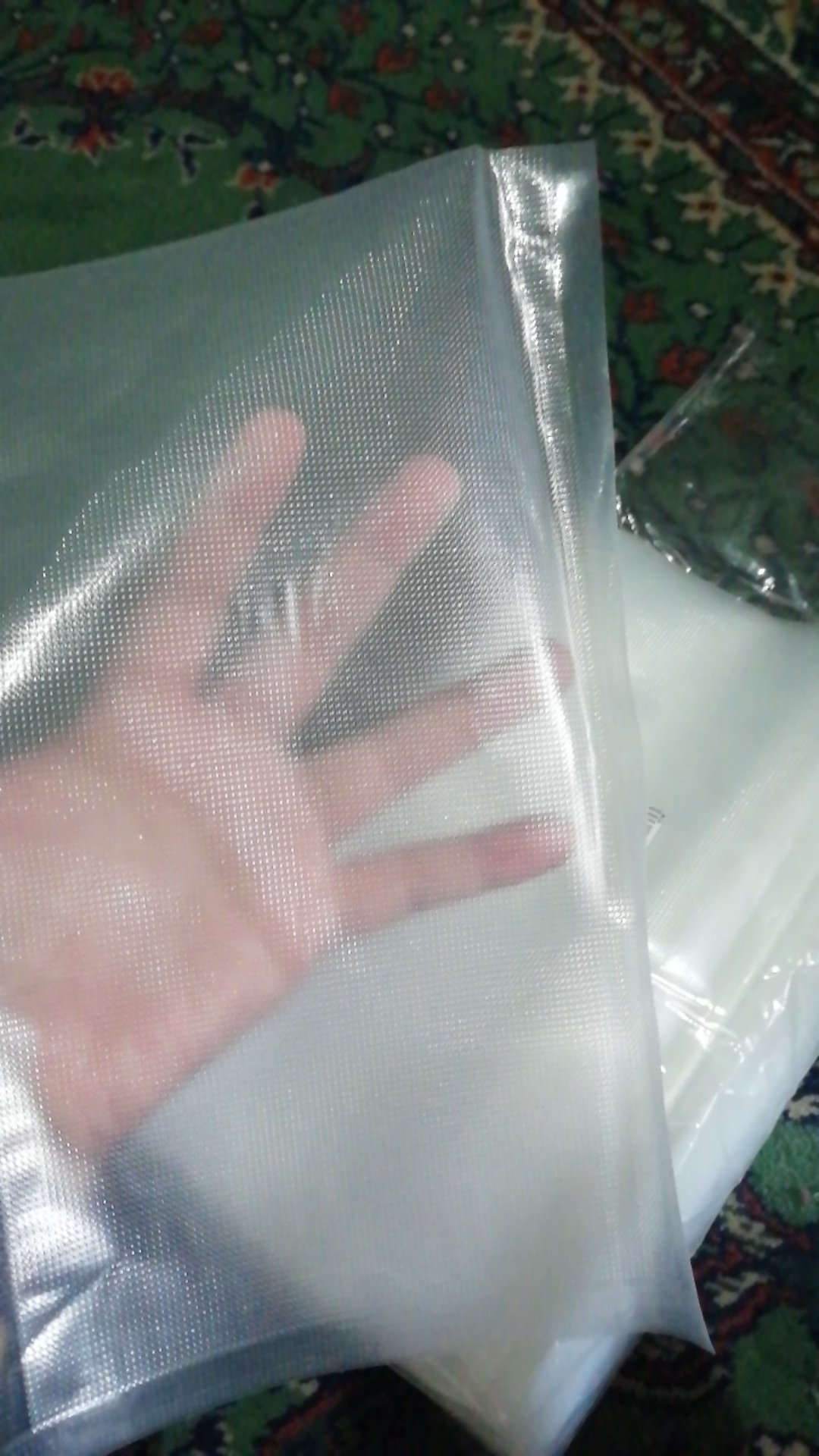 Plastik Vacuum Vacum Bag 16x25 Isi 50 Pcs 90 Micron Tekstur Embossed Emboss Embos  Vakum Makanan