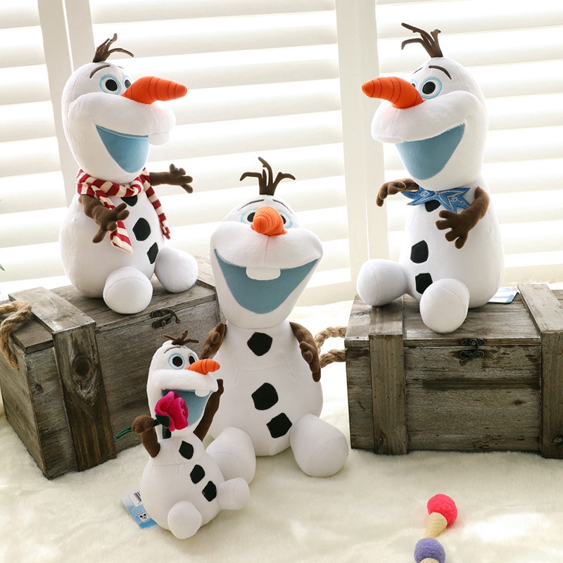 Boneka Plush Model Olaf Snowman Lucu Ukuran 50cm untuk Hadiah Natal