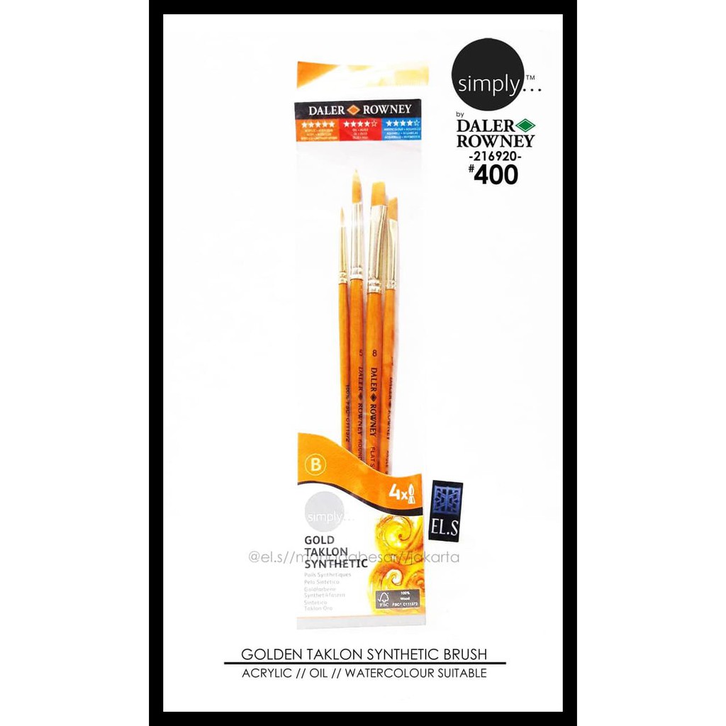 

Daler Rowney Simply Brush Set 400 Terbaik