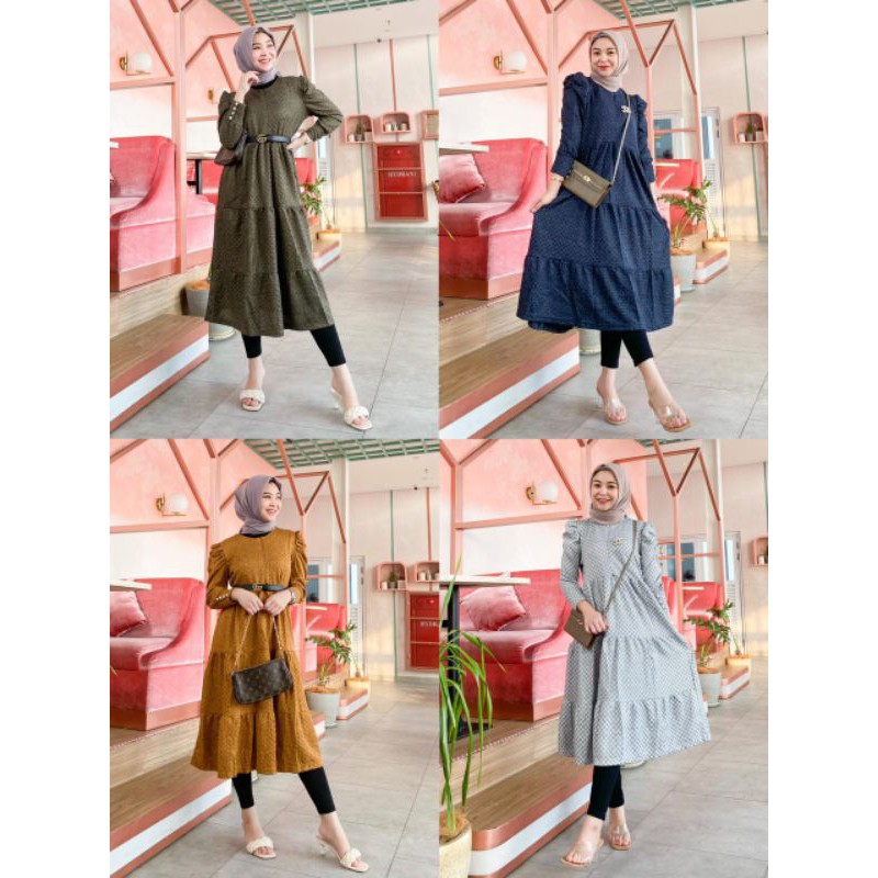 (BISA COD) Tunik kaos rajut busui