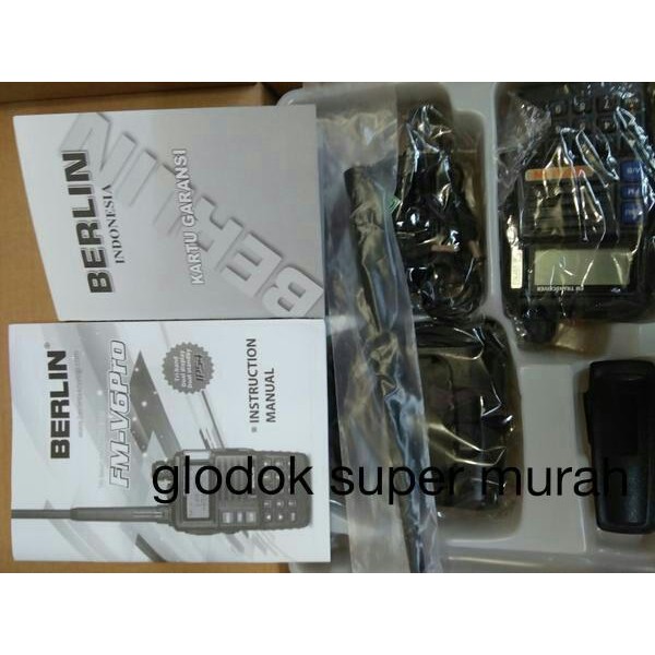 handy talkie ht Berlin fm v 6pro ip 54 rainproof  Murah