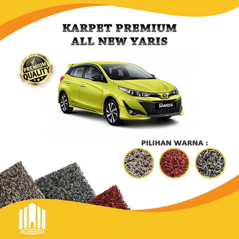 PRESTIGE KARPET MOBIL PREMIUM TOYOTA ALL NEW YARIS FULL BAGASI COIL MAT