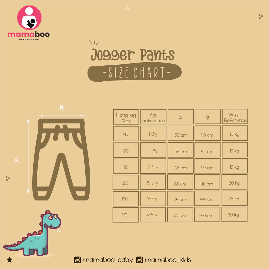 Jogger Pants Dino Bordir