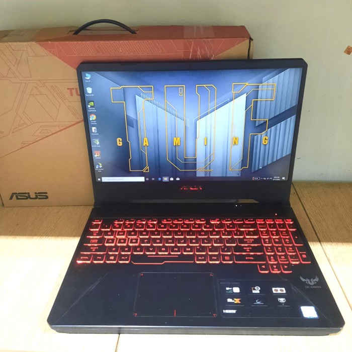 [Laptop / Notebook] Laptop Asus Tuf Gaming Fx504G I7-8750H Ssd128Gb Ram8/1Tb Gtx1050Ti Laptop Bekas