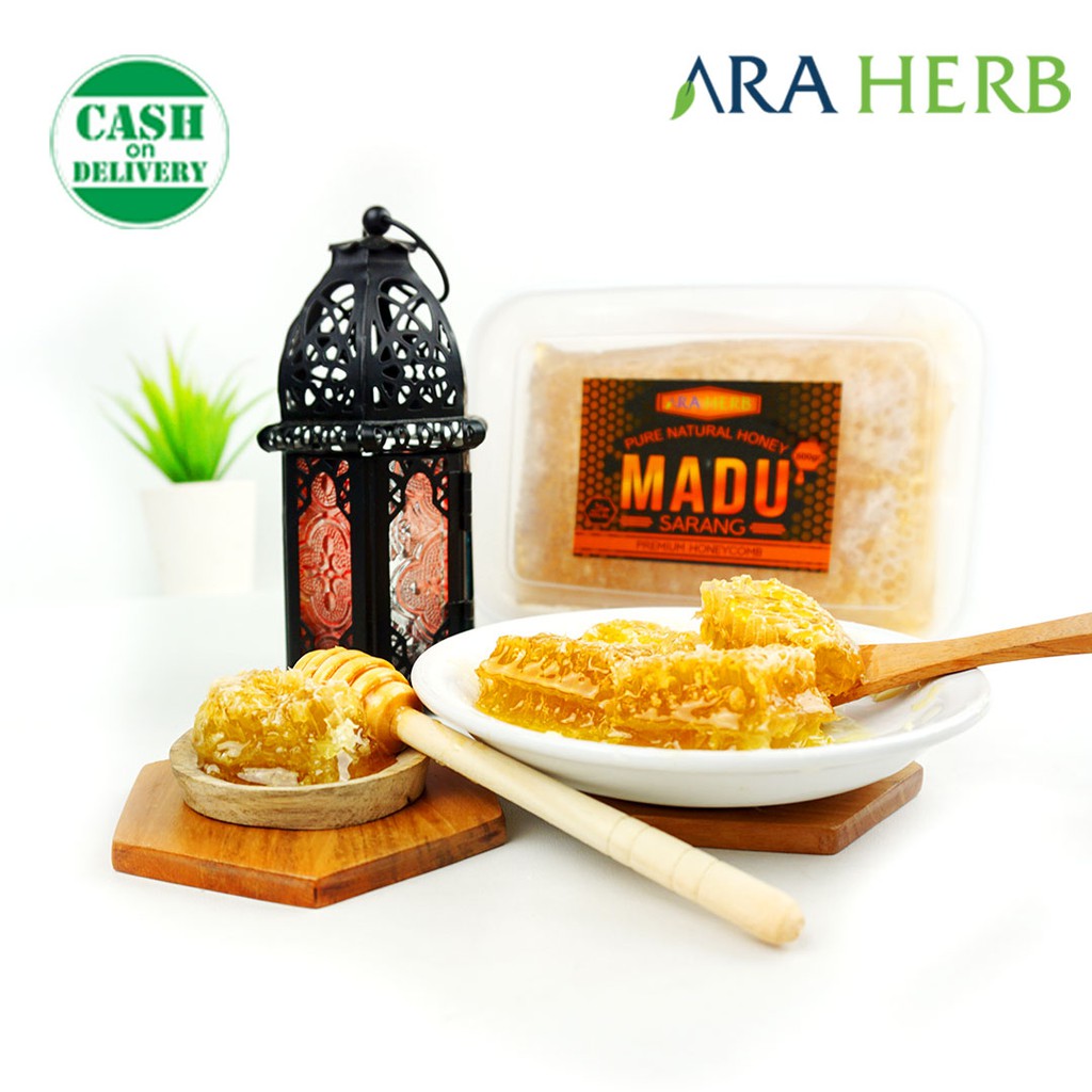 

Madu Sarang Asli Honeycomb Malifera 500gr / Madu Melifera Premium Asli