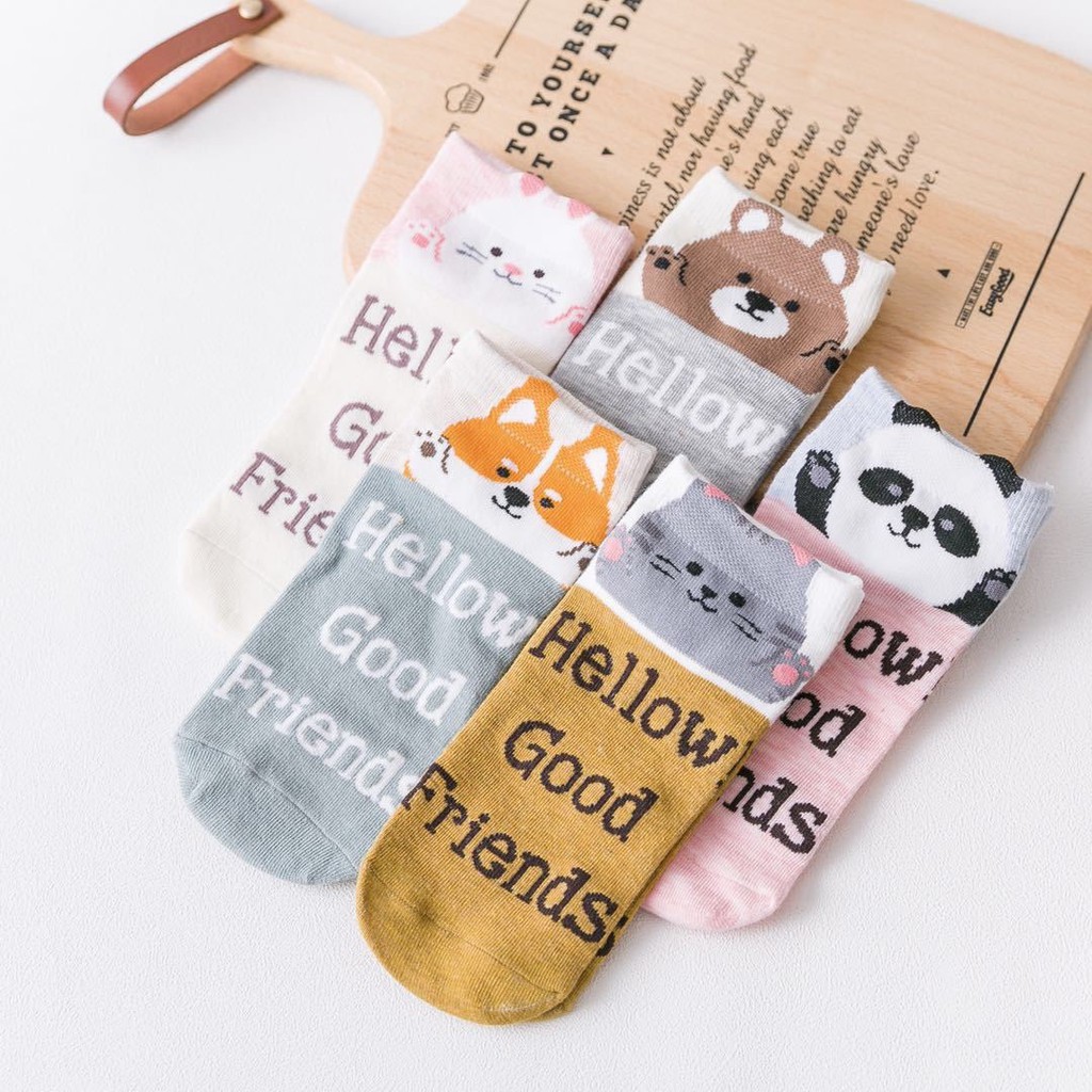 Kaos Kaki Wanita Karakter Motif Cute Lucu Unik Import SHC003