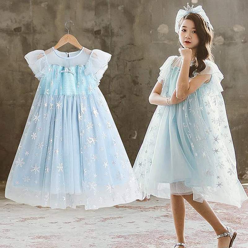 Dress Anak Perempuan PREMIUM Pretty Ice Glitter With Wings