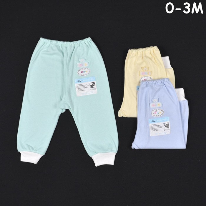 MIYO 1 Pcs Celana Panjang Popok Bayi / Baby WARNA Biru/Kuning/Tosca