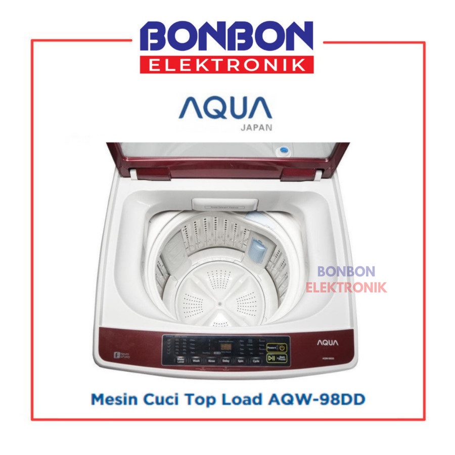 AQUA Mesin Cuci Top Loading 9KG AQW-98DD / AQW 98 DD