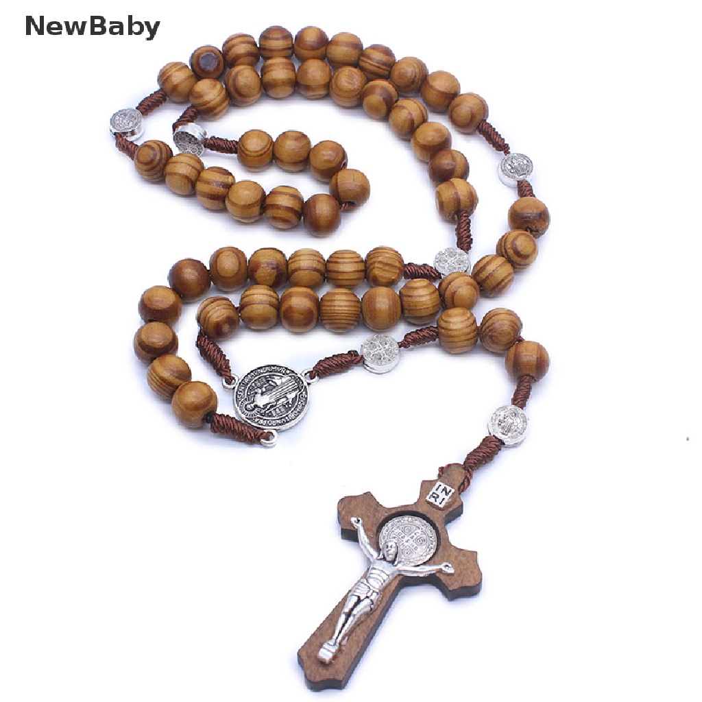 Kalung Rosario Desain Manikmaniksalib Yesus Gaya Katolik Handmade Untuk Bayi