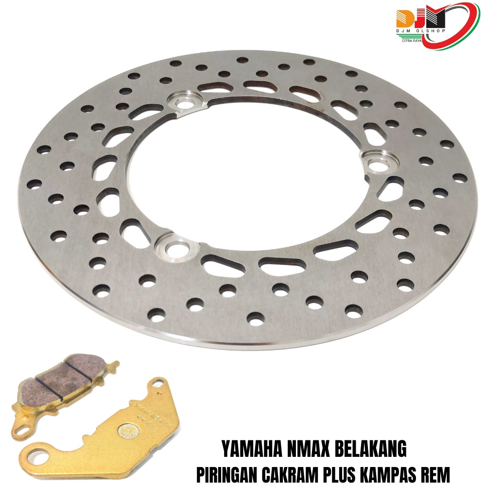 FUKUKAWA Piringan Disc Cakram Yamaha N-MAX Plus Kampas Rem Belakang