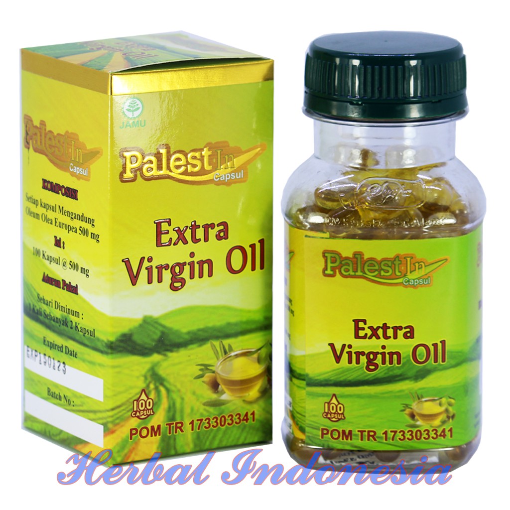 Minyak Zaitun Palestin 100 kapsul | Extra Virgin Oil | Minyak zaitun Palestine