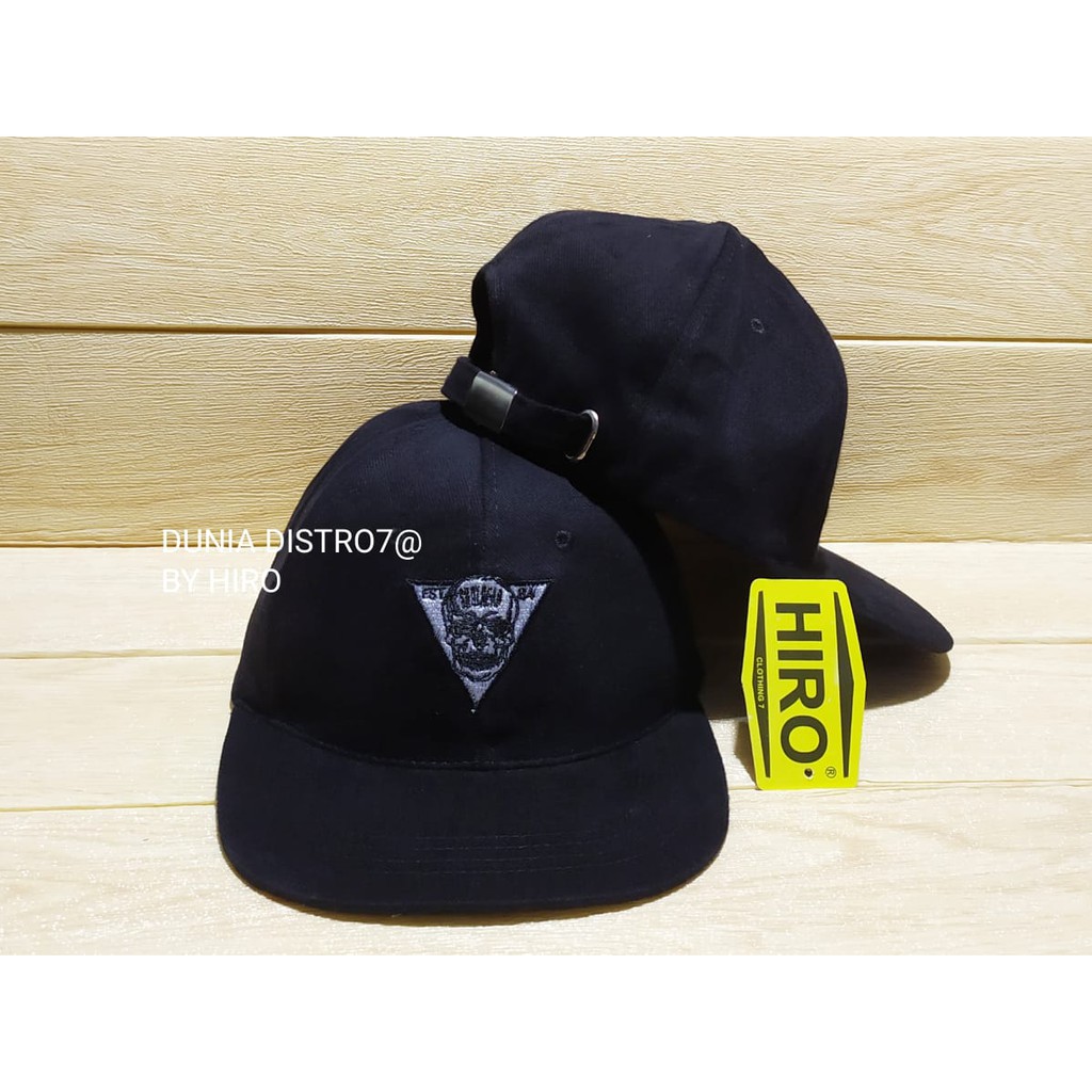 [COD]Topi Baseball Bordir HIRO Terlaris/Topi Enam Panel/Topi Distro Pria