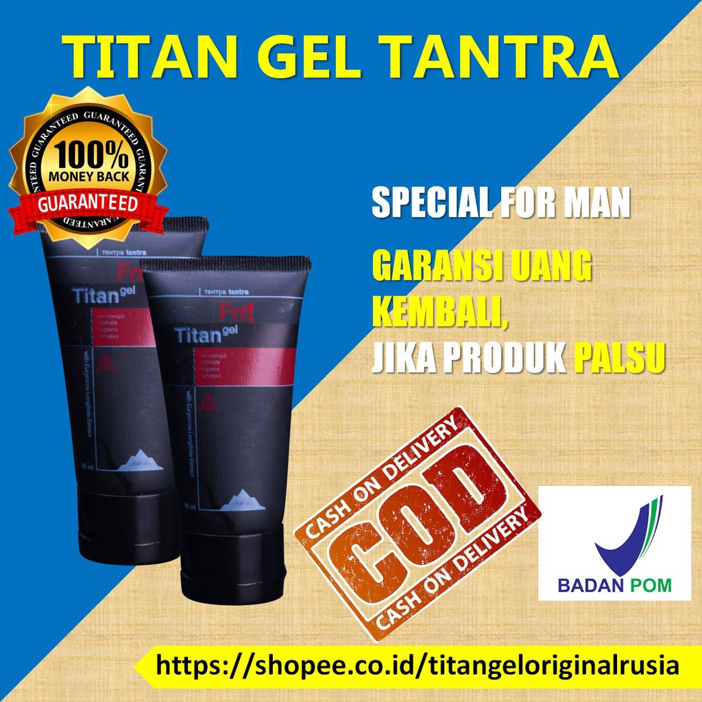 Titan Gel obat kuat sex pria obat kuat pria Titan Gel Original Pembesar Penis Pria Asli Permanen