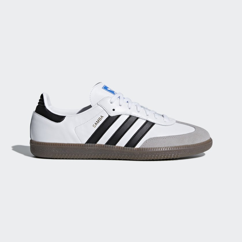 Sepatu Casual Adidas Samba OG White Black Original 100% - B75806