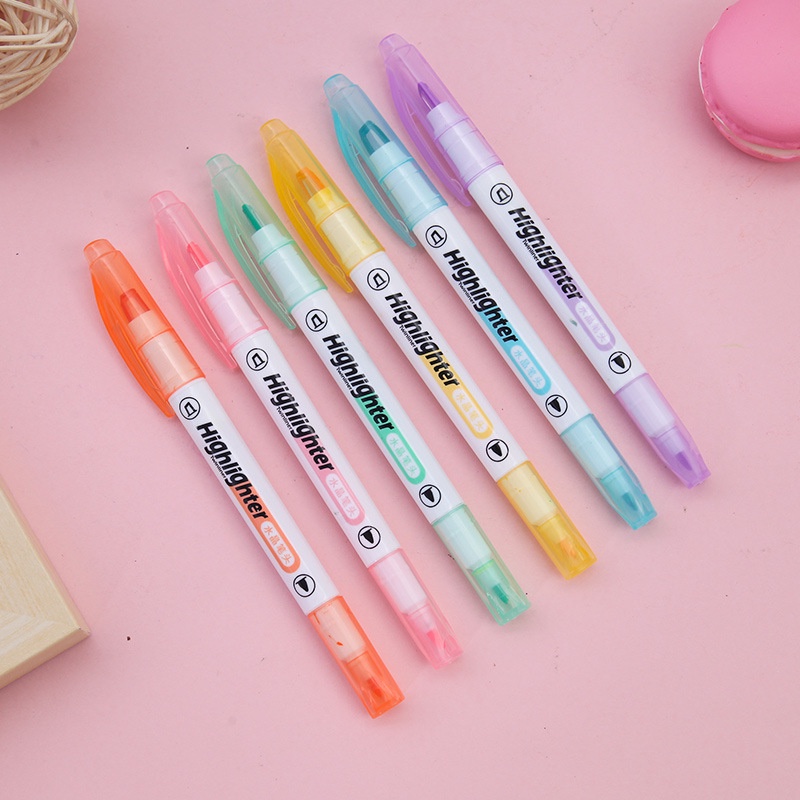 Highlighter Kristal Dua Sisi 6 Warna