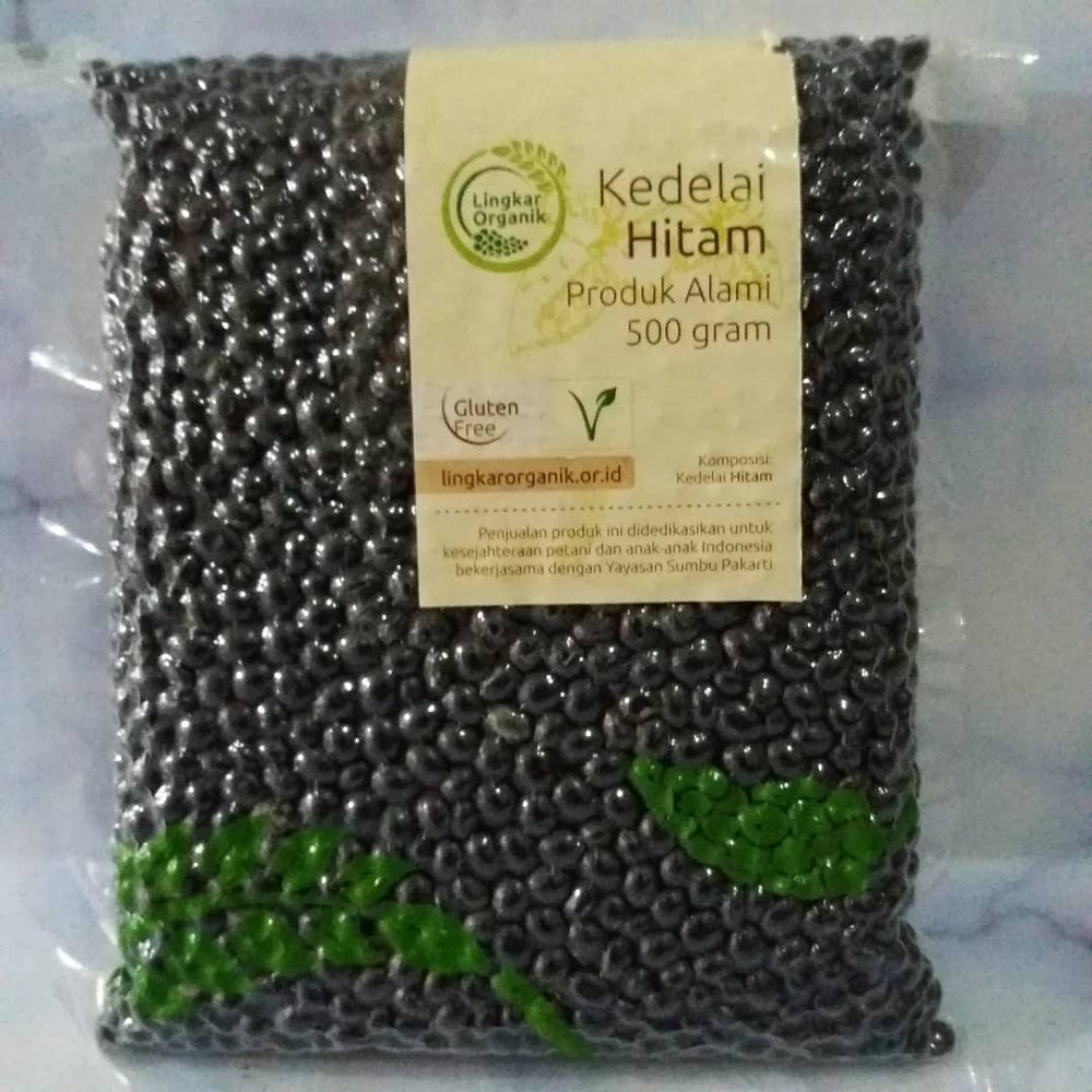 Kacang Kedelai Hitam Organik 500 g Non GMO Longkar Organik ...