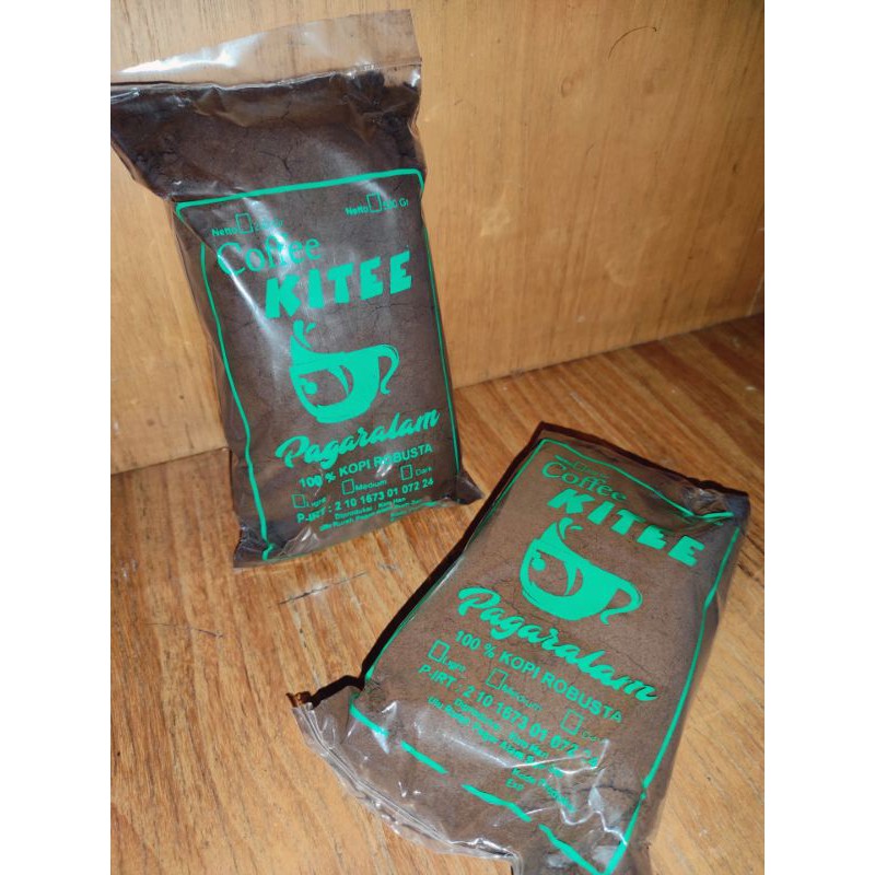 Kopi Kitee Pagaralam kopi robusta original 100% kemasan 1 kg Robusta coffee