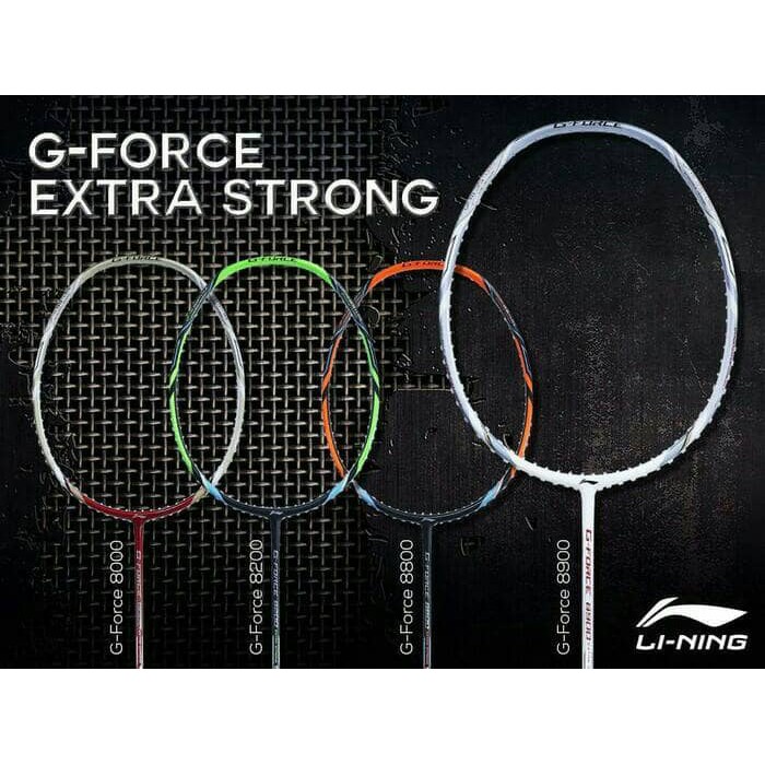 Original Lining G Force 8200 Extra Strong Raket Badminton