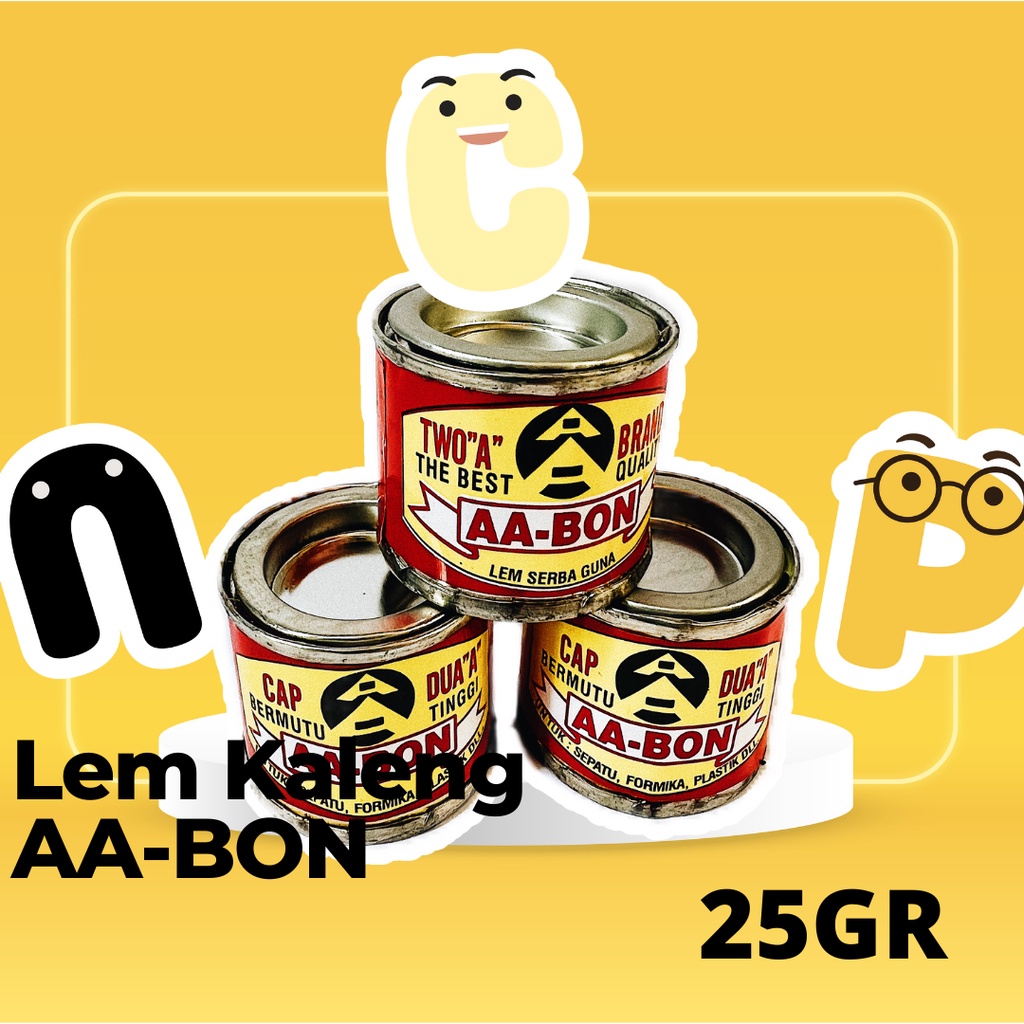 

Lem Kaleng Mini Aibon Kecil AA-BON 25 Gram