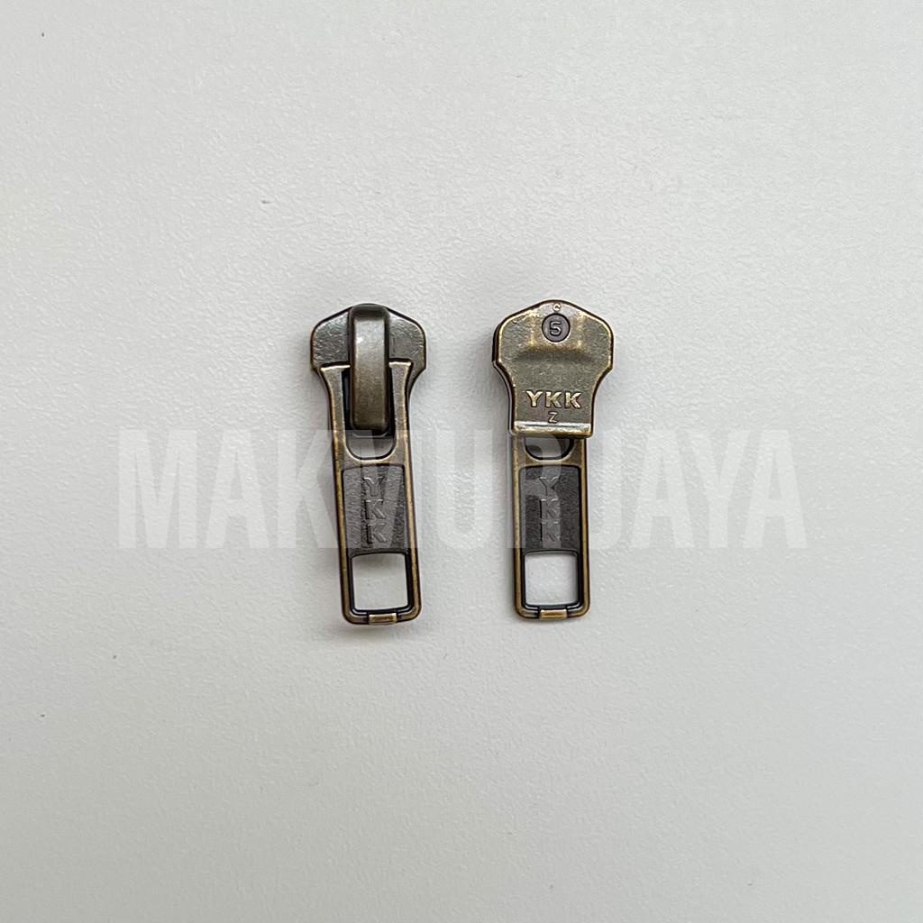 Kepala Resleting YKK Gigi Besi ATG Nomor 5 Metal Per Biji