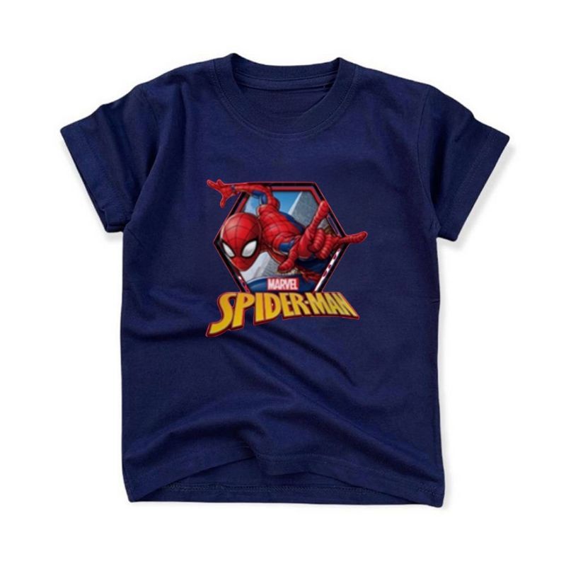 Baju Kaos Atasan Anak Cowok/Cewek-Remaja Spiderman 12Tahun/remaja