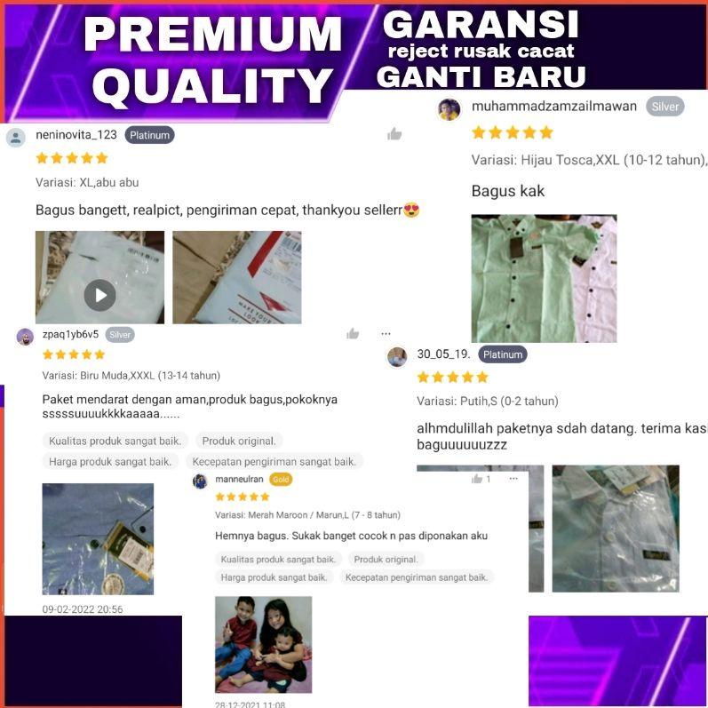 KUALITAS TERJAMIN Kemeja Putih Anak Laki Laki (0 - 14 tahun) / Hem anak laki laki / Baju hem anak la