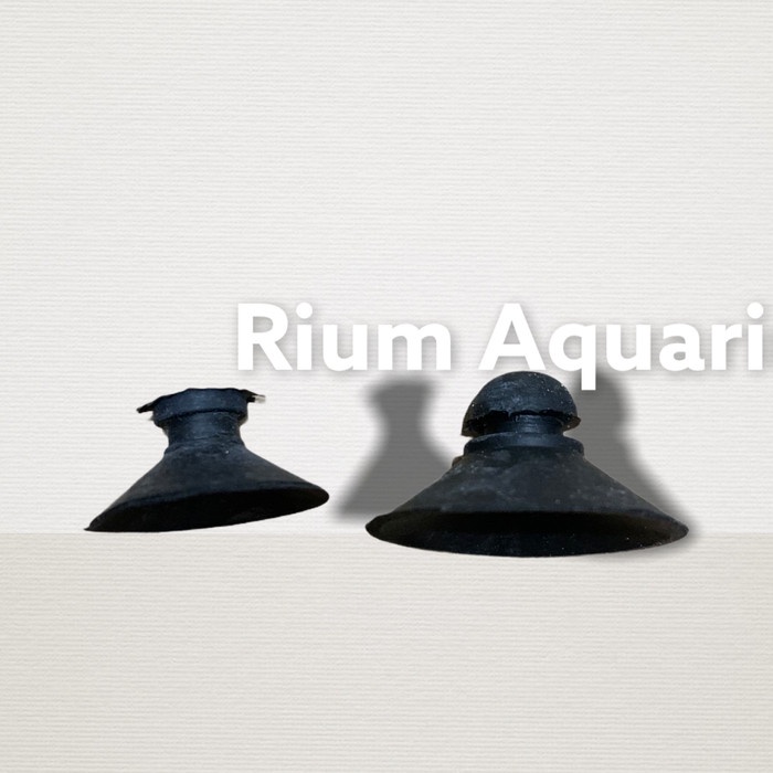TERLARIS Dop Karet belakang mesin filter tempelan kaca aquarium - Besar 3cm