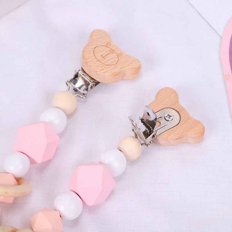 Mary 3pcs / Set Mainan Teether Bayi Bahan Kayu