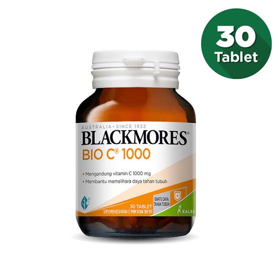 BLACKMORES VITAMIN C , DOSIS 1000MG ISI PERBOTOL 30 KAPSUL