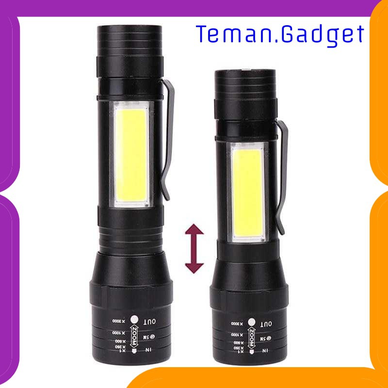 TG-IE114 Albinaly Senter LED USB Rechargeable XML-T6 + COB - 1907