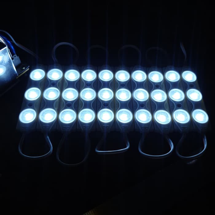LAMPU LED MODULE SAMSUNG MODUL STRIP 3 MATA 12V 12 V VOLT GOOD QUALITY