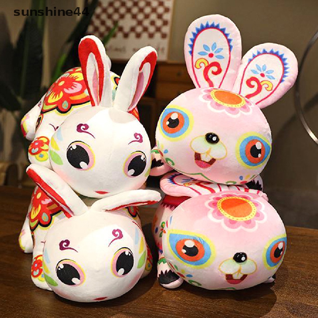 Sunshine 2023 Boneka Plush Maskot Zodiak Cina Bentuk Kelinci Untuk Hadiah